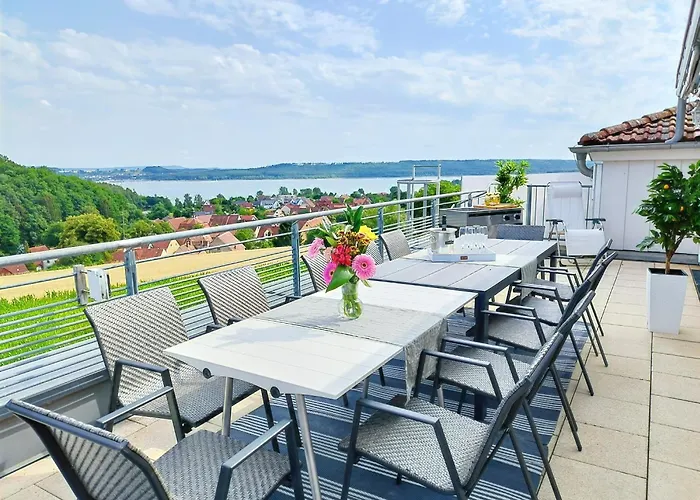 Seeblickapartment Fuer Bis Zu 12, Nuernberg & Schwabach In 30-35 Minuten Zu Erreichen, Sauna, Arbeitsplatz, Dachterrasse & Grill